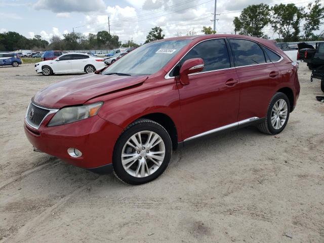 LEXUS RX 450H 2010 red 4dr spor hybrid engine JTJZB1BAXA2400194 photo #1