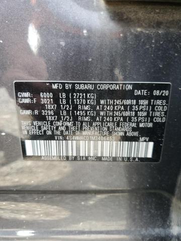 2021 SUBARU ASCENT PRE - 4S4WMACD1M3406453