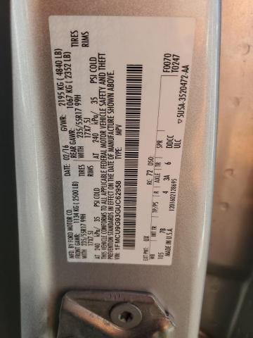 2016 FORD ESCAPE SE - 1FMCU9G93GUC62958