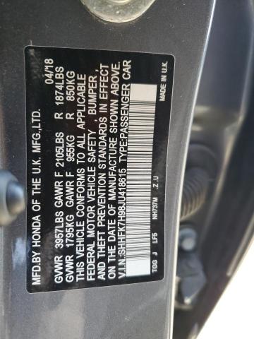 2018 HONDA CIVIC SPOR - SHHFK7H98JU418615
