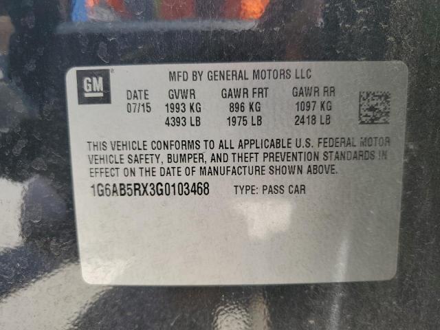 2016 CADILLAC ATS LUXURY - 1G6AB5RX3G0103468