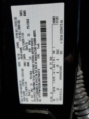 2018 FORD F150 SUPER - 1FTFW1E5XJKF94573