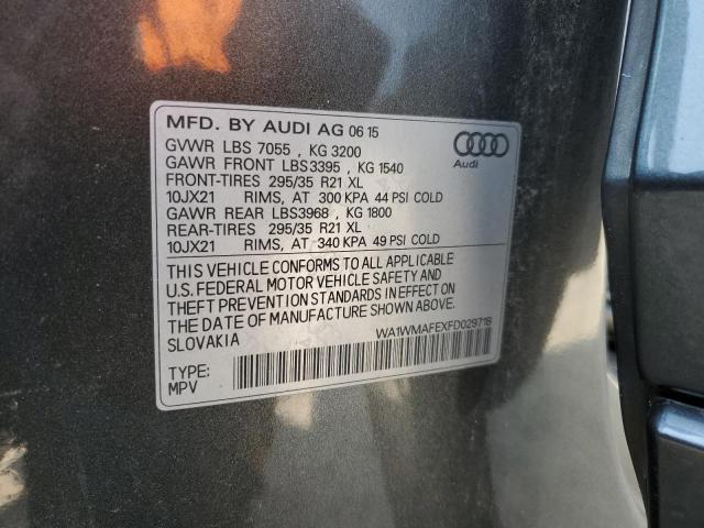 2015 AUDI Q7 TDI PRE - WA1WMAFEXFD029718