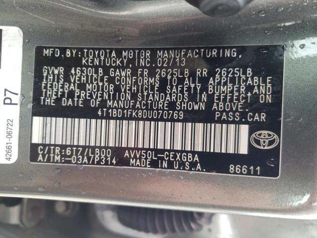 VIN 4T1BD1FK8DU070769 2013 Toyota Camry, Hybrid no.12