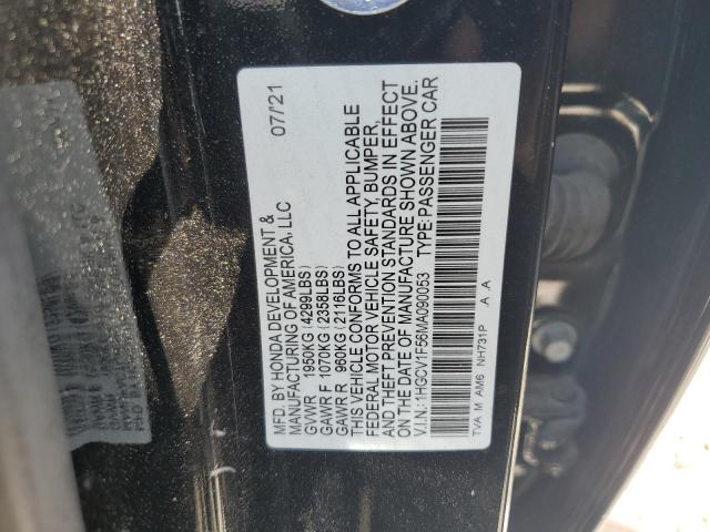 2021 HONDA ACCORD EXL - 1HGCV1F56MA090053