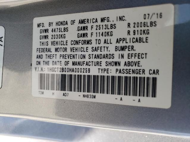 2017 HONDA ACCORD TOU - 1HGCT2B00HA000259