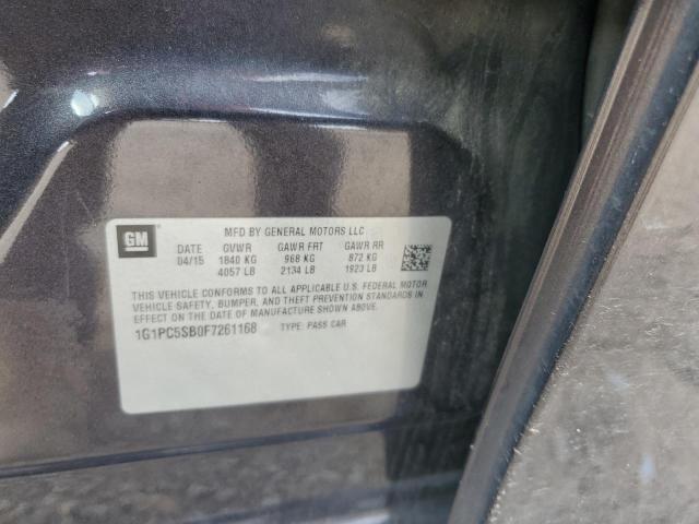2015 CHEVROLET CRUZE LT - 1G1PC5SB0F7261168