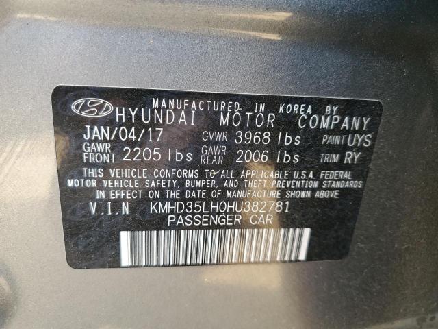 2017 HYUNDAI ELANTRA GT - KMHD35LH0HU382781
