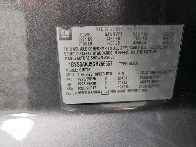 2016 CADILLAC ESCALADE 1GYS3AKJ5GR266657