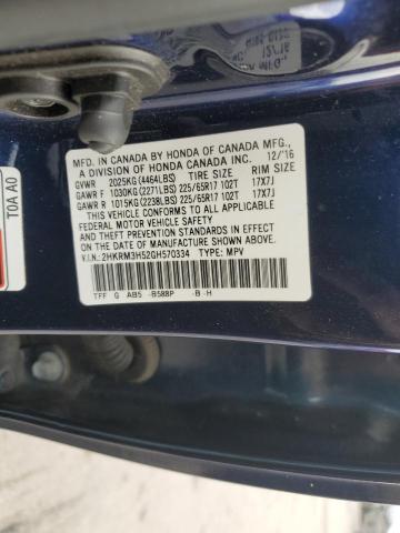 2016 HONDA CR-V EX - 2HKRM3H52GH570334