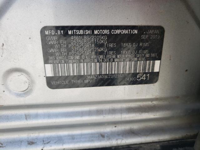2020 MITSUBISHI OUTLANDER - JA4AZ3A39LZ012341