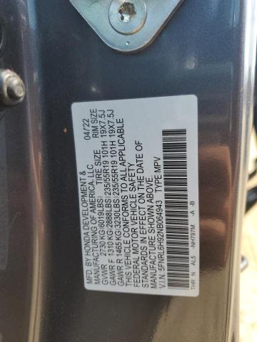 2022 HONDA ODYSSEY EL - 5FNRL6H92NB064943