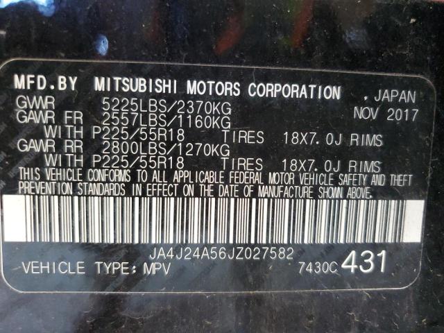 2018 MITSUBISHI OUTLANDER - JA4J24A56JZ027582