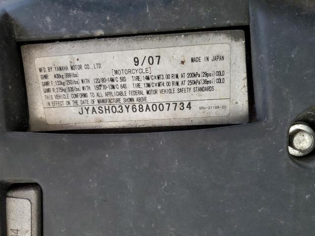 2008 YAMAHA YP400 JYASH03Y68A007734