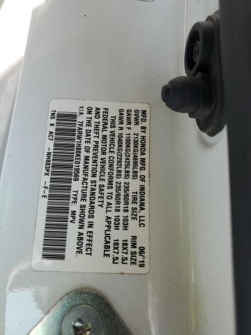 2019 HONDA CR-V EXL - 7FARW1H88KE019569