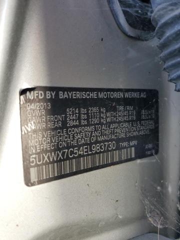 VIN 5UXWX7C54EL983730 2014 BMW X3, Xdrive35I no.12