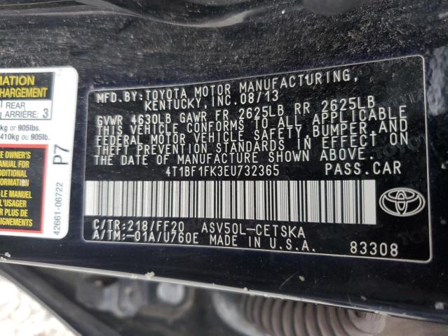 VIN 4T1BF1FK3EU732365 2014 Toyota Camry, L no.12