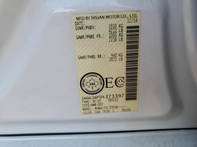 2015 NISSAN ALTIMA 2.5 - 1N4AL3AP5FN373397