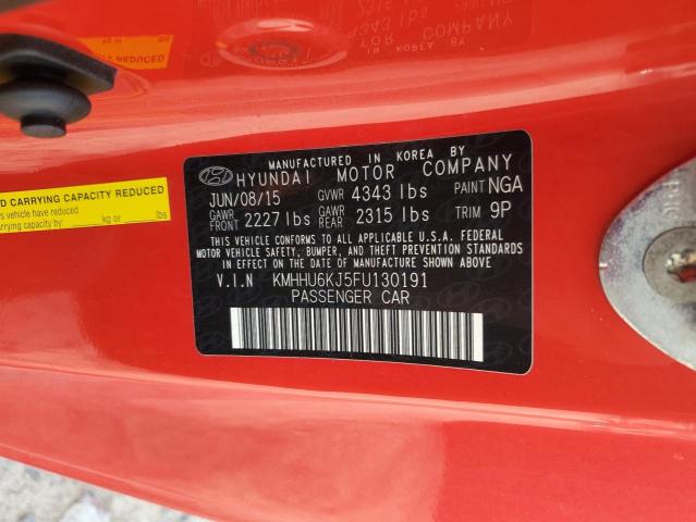 2015 HYUNDAI GENESIS CO - KMHHU6KJ5FU130191