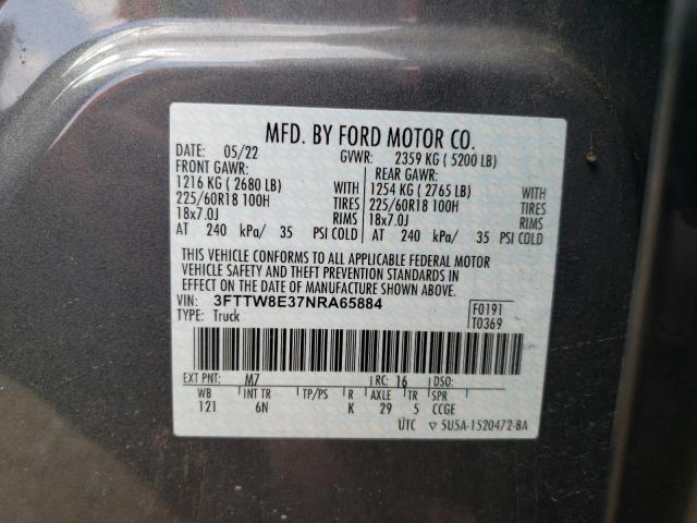 2022 FORD MAVERICK X - 3FTTW8E37NRA65884