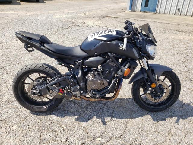 YAMAHA MT07 2020 black  gas JYARM27E4LA006760 photo #1