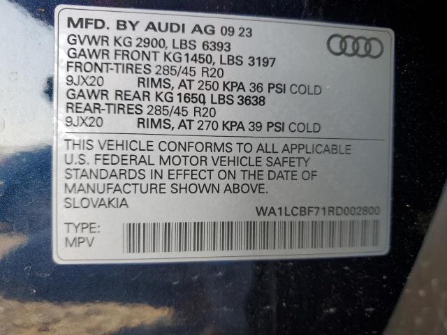 VIN WA1LCBF71RD002800 2024 AUDI Q7 no.13