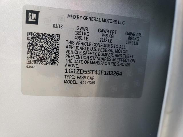 2018 CHEVROLET MALIBU LT - 1G1ZD5ST4JF183264