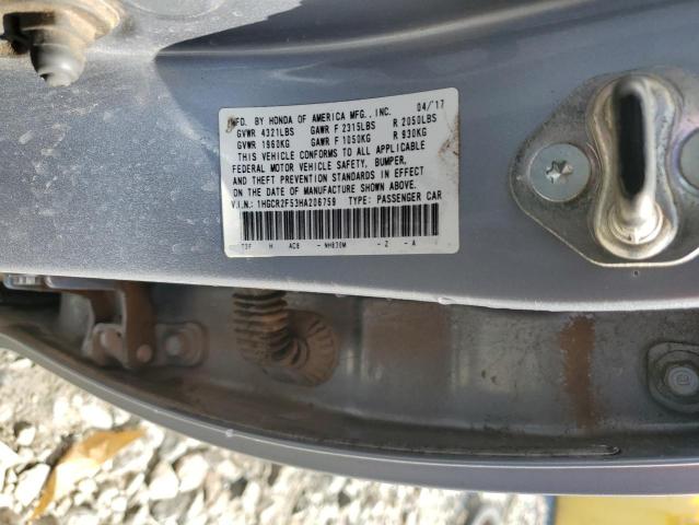 2017 HONDA ACCORD SPO - 1HGCR2F53HA206759