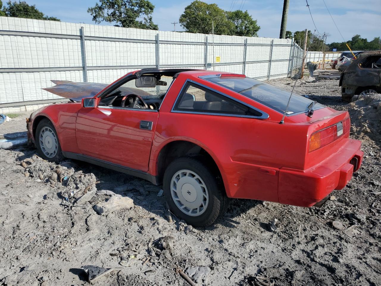 NISSAN 300ZX 1988 red  gas JN1HZ14S2JX271423 photo #3