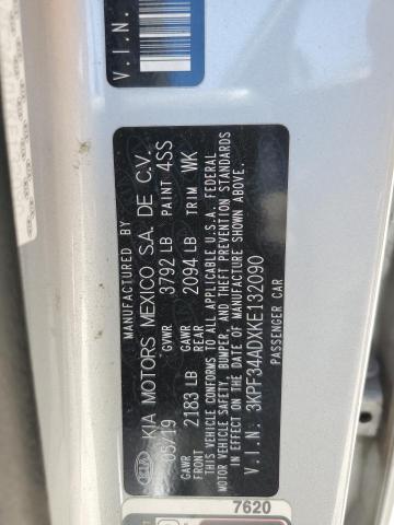 2019 KIA FORTE GT L - 3KPF34ADXKE132090