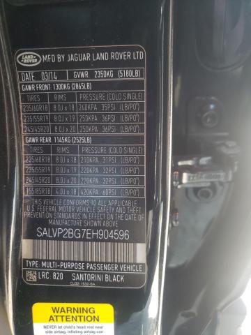 VIN SALVP2BG7EH904596 2014 Land Rover Range Rover, ... no.13