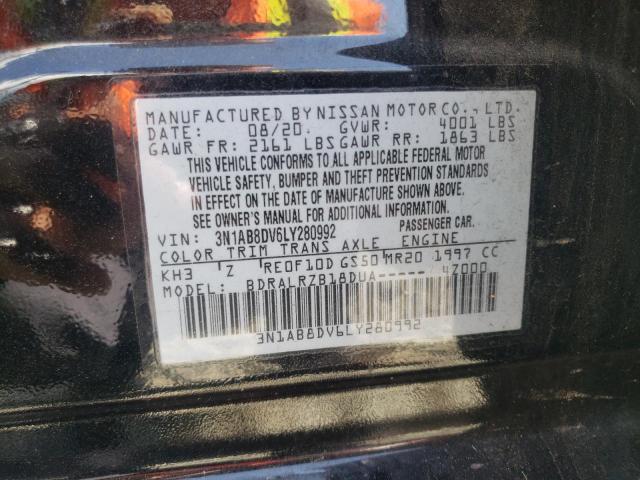 2020 NISSAN SENTRA SR - 3N1AB8DV6LY280992