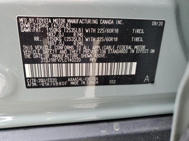2020 TOYOTA RAV4 ADVEN - 2T3J1RFV7LC140220