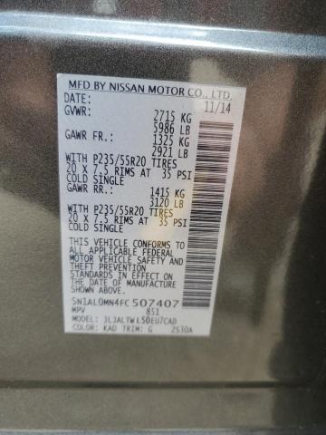 2015 INFINITI QX60 - 5N1AL0MN4FC507407