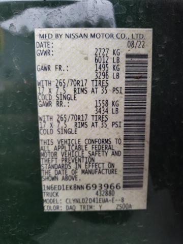 2022 NISSAN FRONTIER S - 1N6ED1EK8NN693966