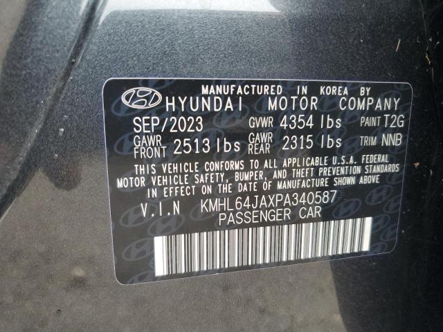 VIN KMHL64JAXPA340587 2023 Hyundai Sonata, Sel no.13