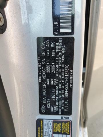 2017 KIA FORTE LX - 3KPFK4A70HE137370