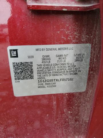 2020 CHEVROLET MALIBU RS - 1G1ZG5STXLF057162
