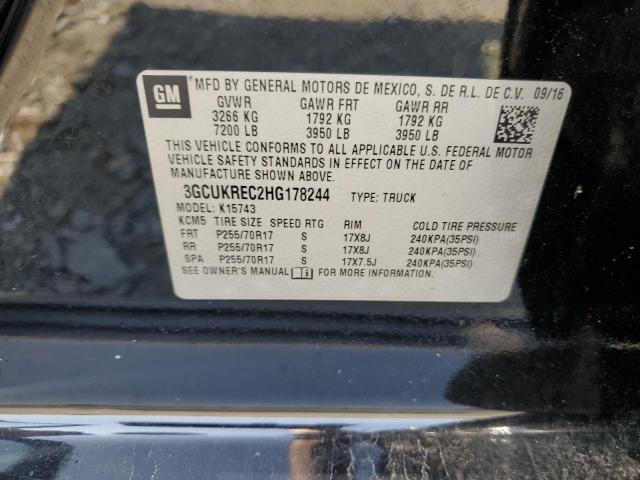 2017 CHEVROLET SILVERADO - 3GCUKREC2HG178244