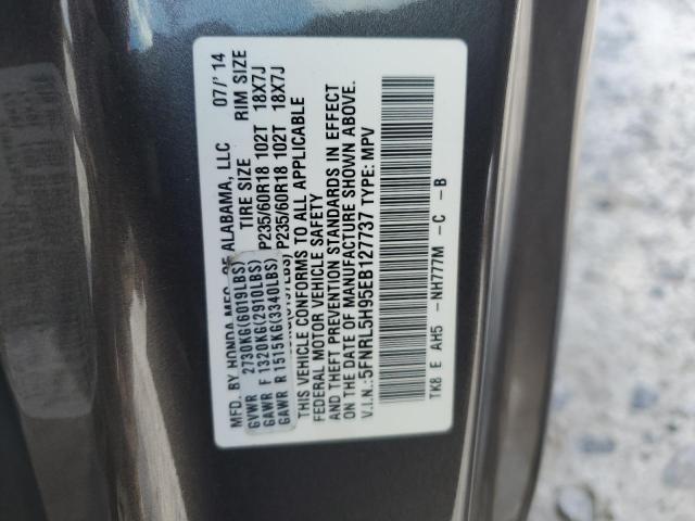 VIN 5FNRL5H95EB127737 2014 Honda Odyssey, Touring no.14