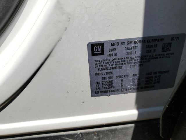 2022 CHEVROLET TRAILBLAZE - KL79MRSL5NB021989