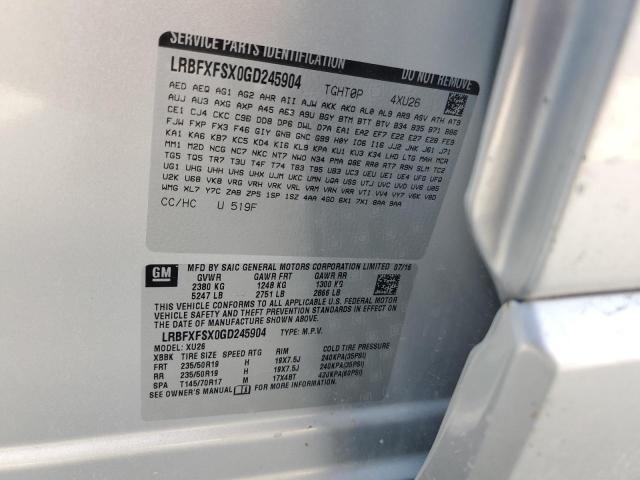 2016 BUICK ENVISION P - LRBFXFSX0GD245904