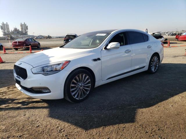 KIA K900 2015 white  gas KNALW4D44F6022649 photo #1