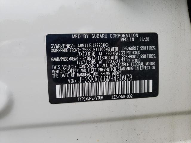 2021 SUBARU FORESTER JF2SKADC6MH460978