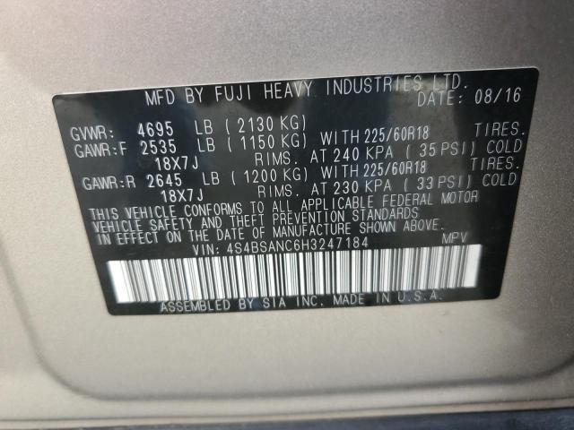 2017 SUBARU OUTBACK 2. - 4S4BSANC6H3247184