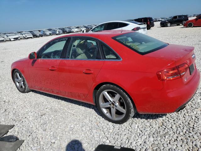 AUDI A4 PRESTIG 2009 red  gas WAUMF78K39N012624 photo #3