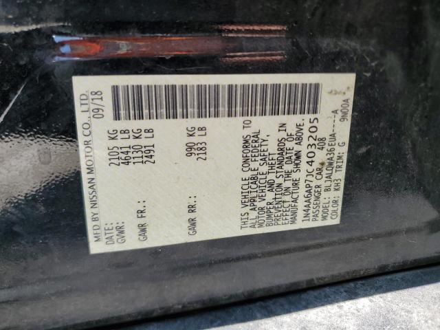 2018 NISSAN MAXIMA 3.5 - 1N4AA6AP7JC403205