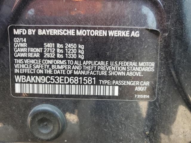 VIN WBAKN9C53ED681581 2014 BMW 5 Series, 550 I no.13