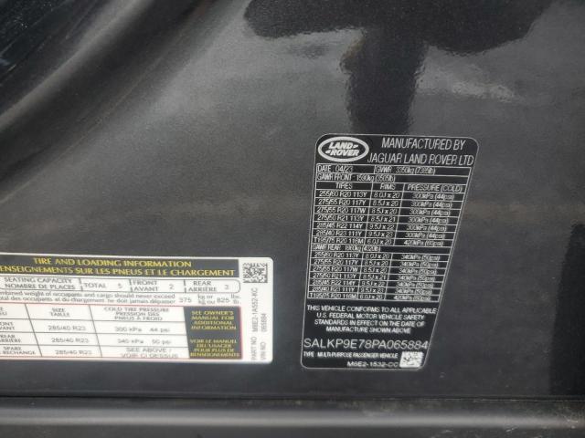 2023 LAND ROVER RANGE ROVE - SALKP9E78PA065884