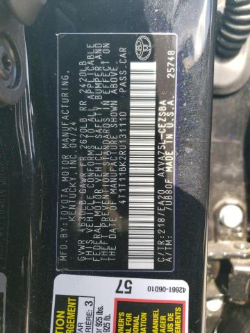 VIN 4T1T11BK2RU131110 2024 Toyota Camry, Se Night S... no.12